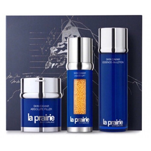 （05促销产品）La Prairie/莱珀妮 限量蓝鱼子三件套礼盒装（鱼子精华水150ml+反重力精华50ml+鱼子充盈面霜60ml）（化妆品）