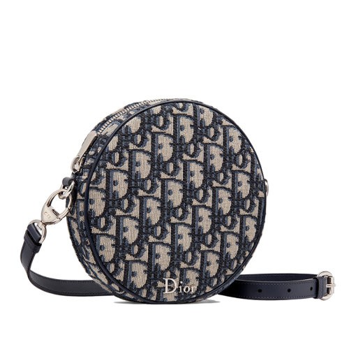 DIOR/迪奥 经典BABY BALL系列 儿童Oblique老花帆布配皮圆形单肩斜挎包M9990PTZQ_M928（新品包包）